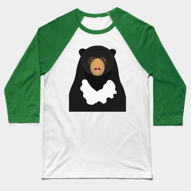 Sun bear Baseball T-Shirt by Aline Eg